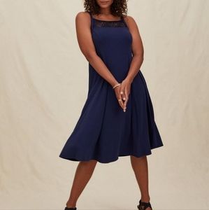 Torrid Midi Rib Trapeze Dress